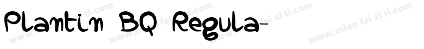 Plantin BQ Regula字体转换
